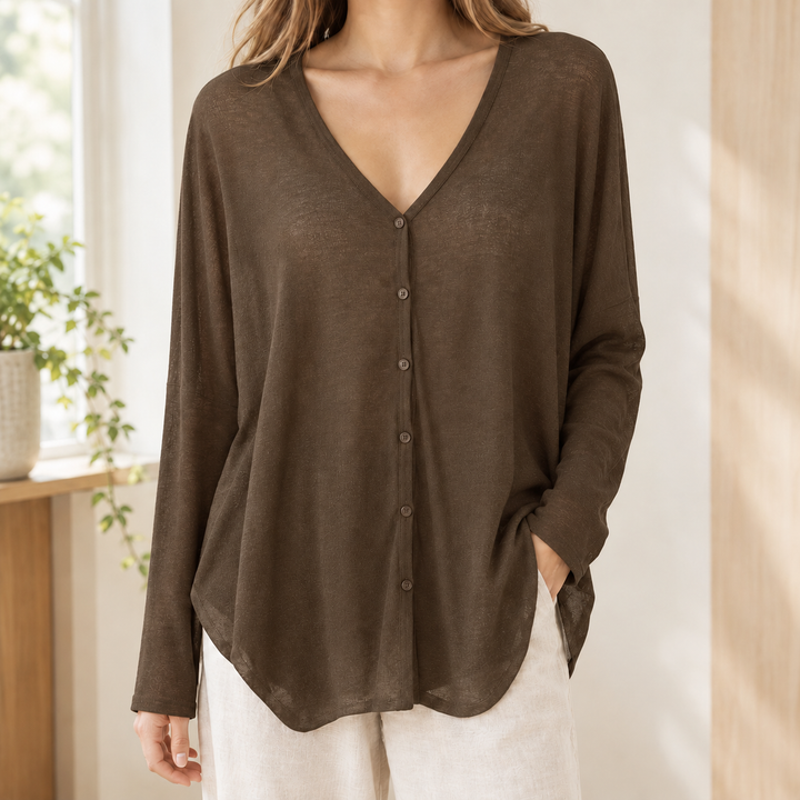 Francesca-Faye Draped Cardigan