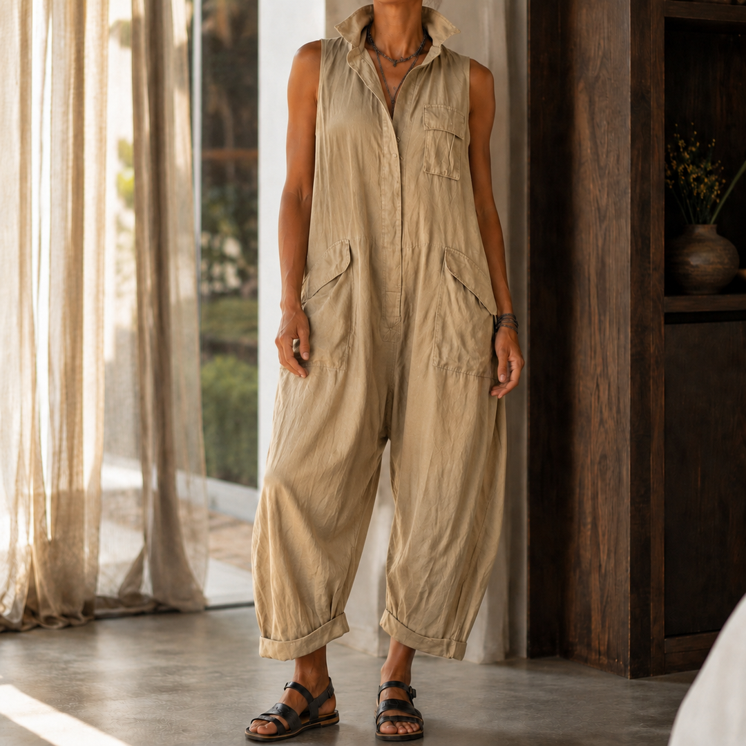 Colette-Rose Wide Leg Jumpsuit