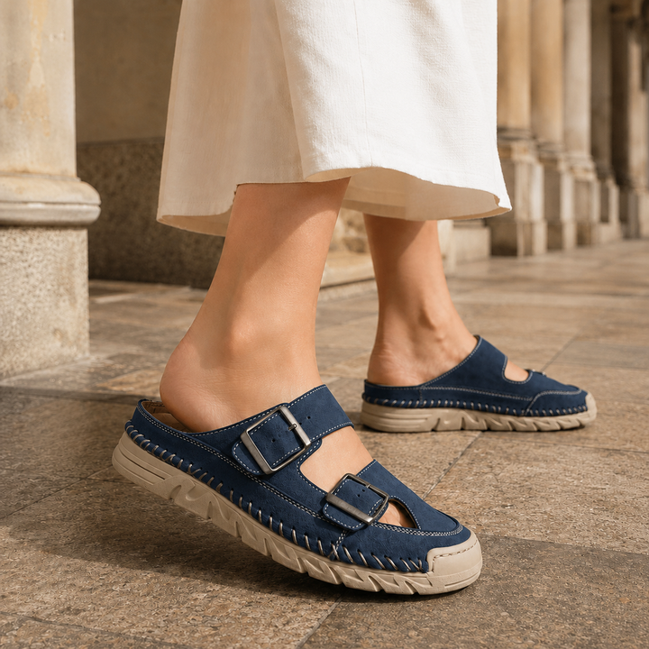 Peretti Buckle Sandals