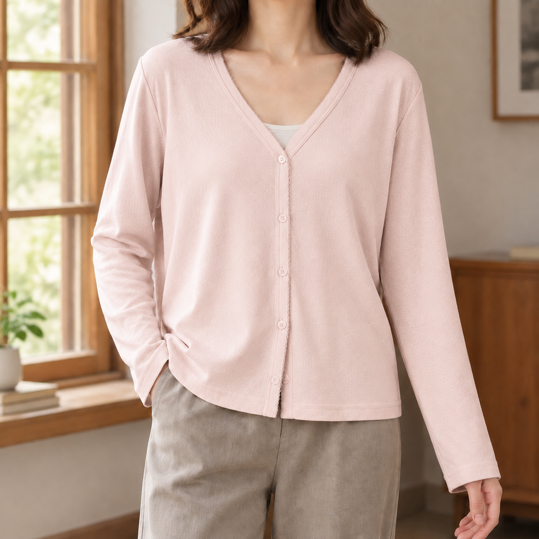 Hyacinth Button Front Cardigan