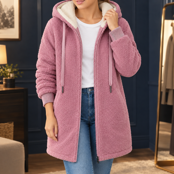 Fleur-Faye Hooded Fleece Jacket