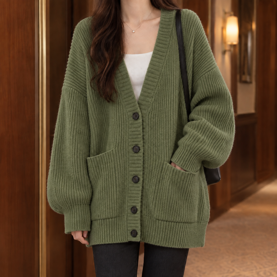 Ines-Faye Ribbed Cardigan