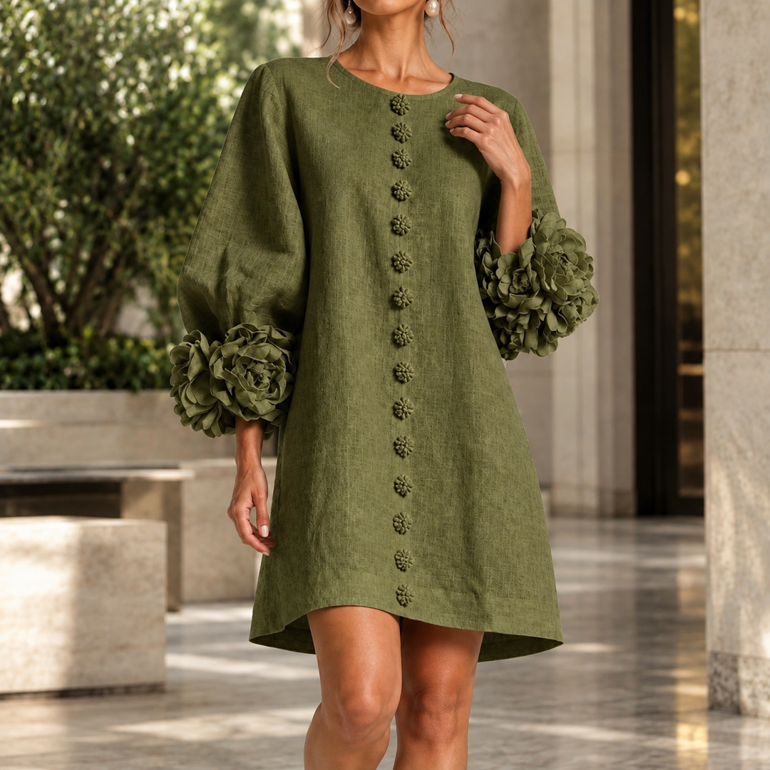 Lucinda Floral Cuff Dress