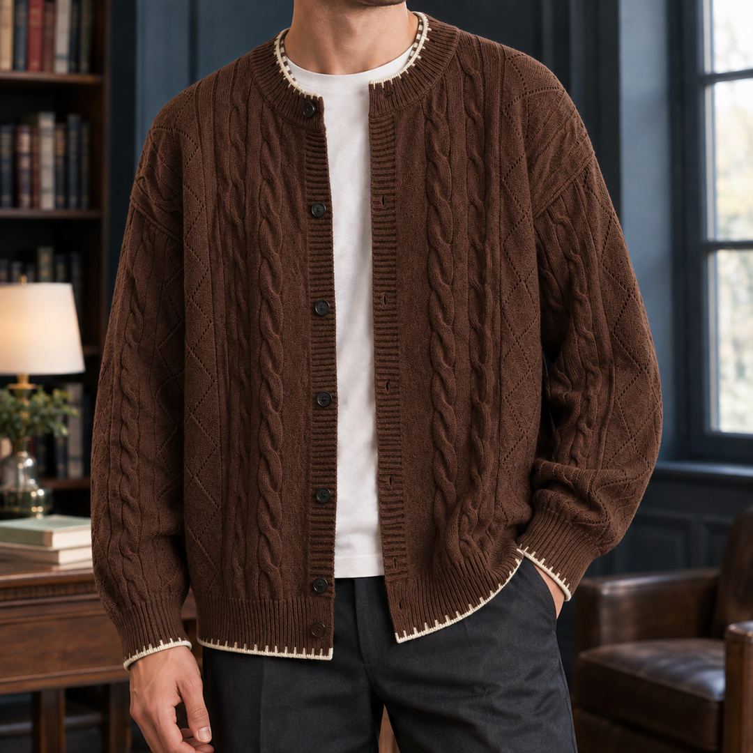 Hugh Cable Cardigan
