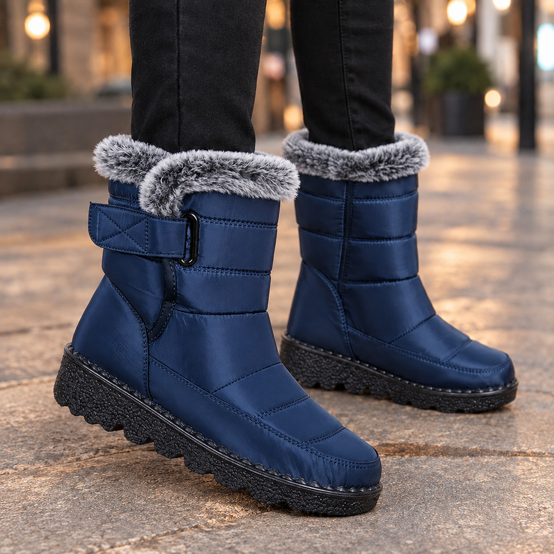 Mantova-Lucca Plush Collar Boots