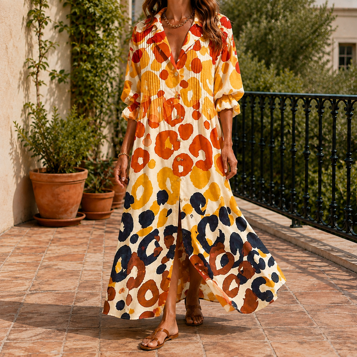 Yvette-Eve Button Front Dress