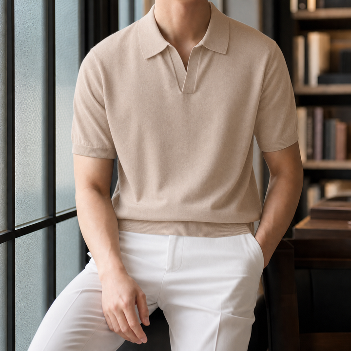 Austin Open Collar Polo