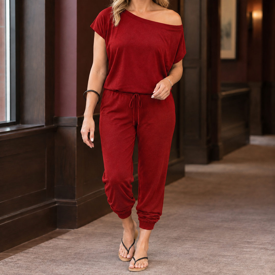 Talia-Lane One Shoulder Jumpsuit