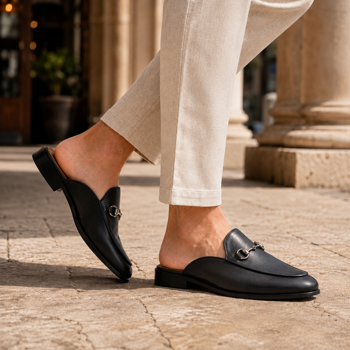Marcello Leather Mules