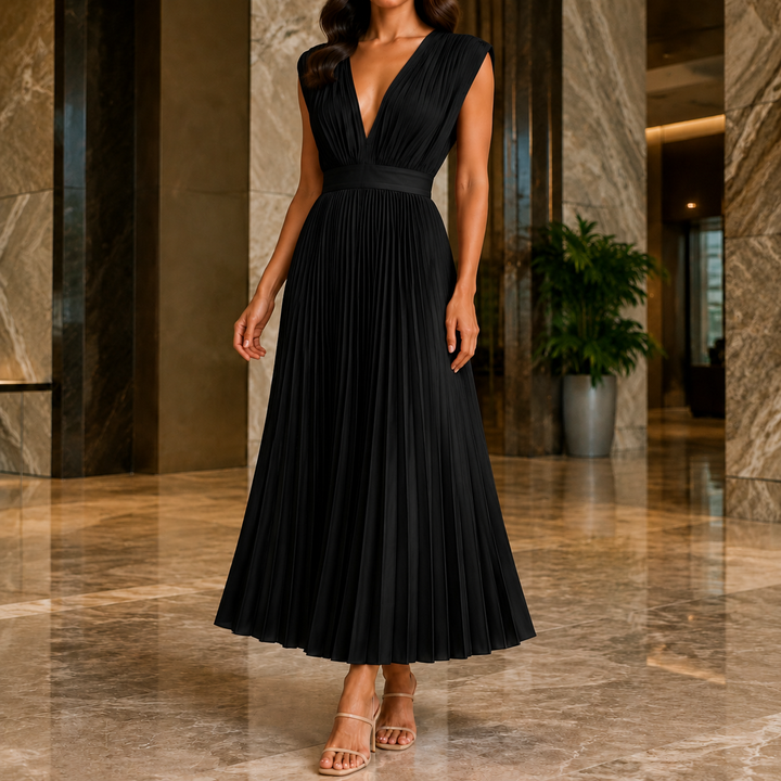 Marisol-Skye Pleated Maxi Dress