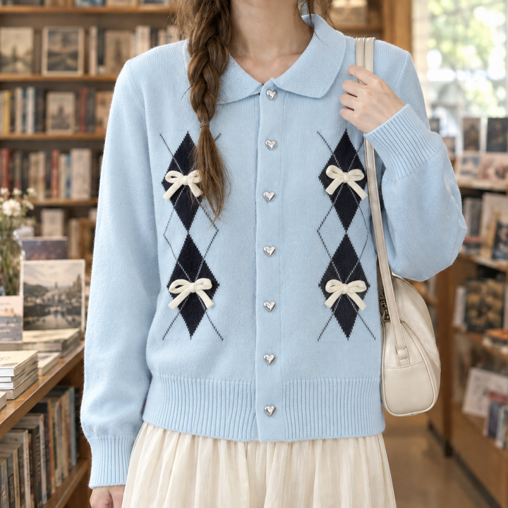 Hazel-Rae Bow Cardigan