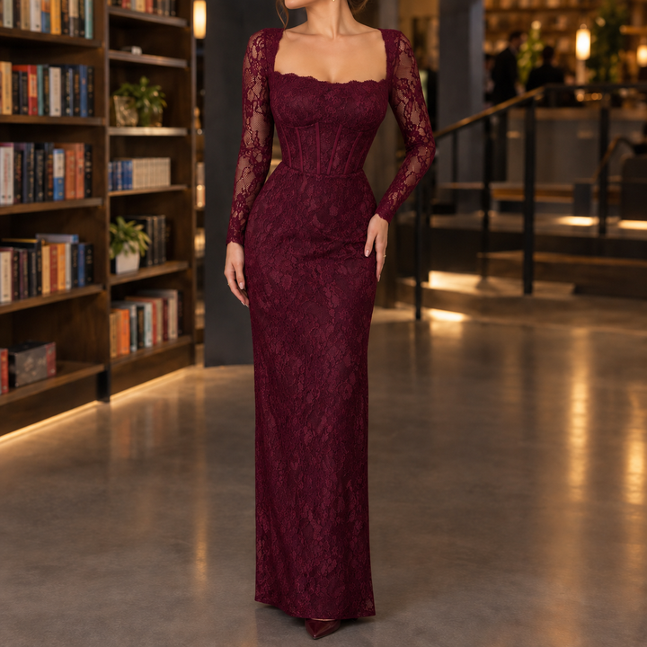 Zoe-Faye Lace Maxi Dress