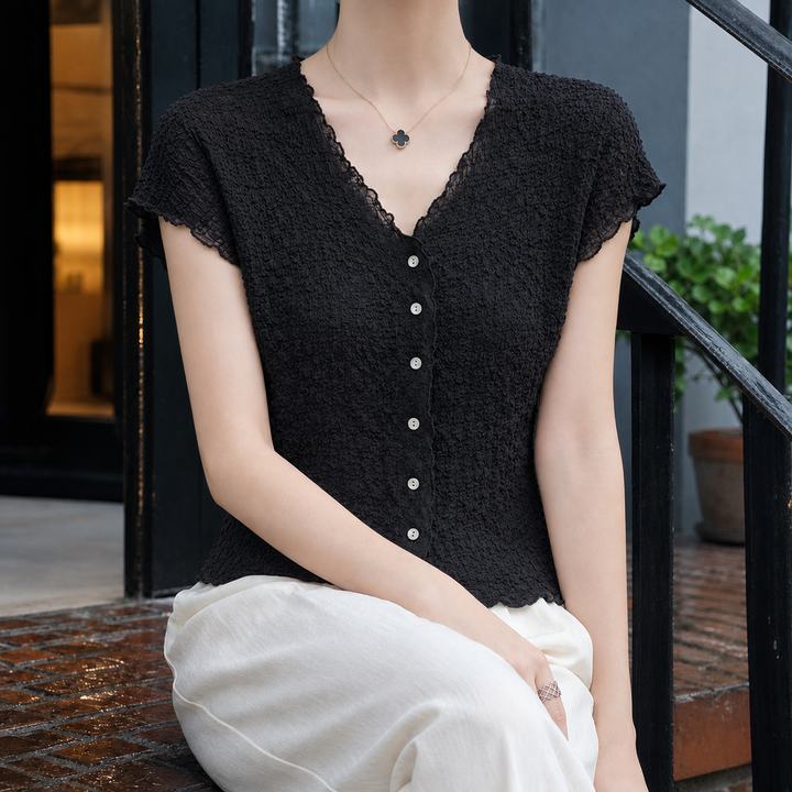 Mabel-June Pleated Cardigan