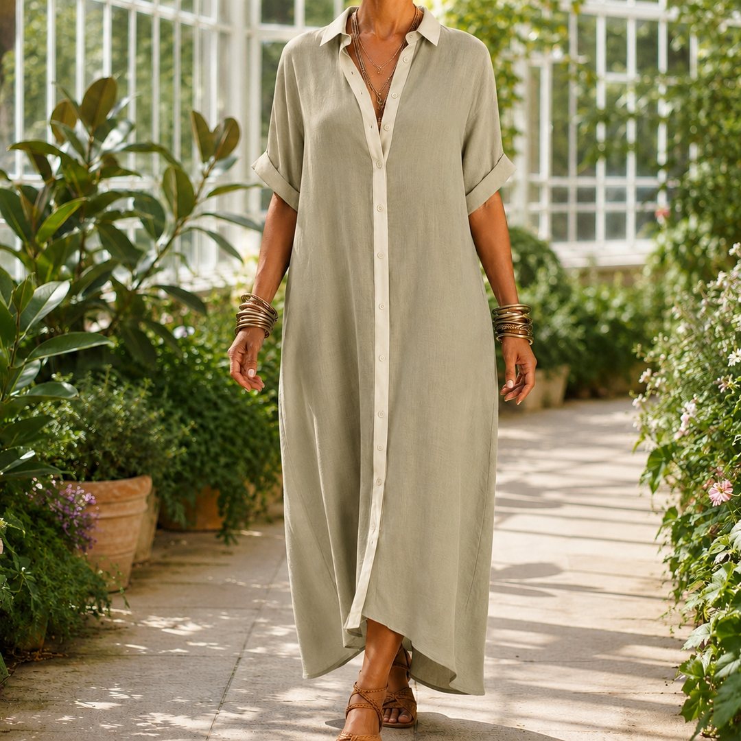 Bianca-Louise Contrast Maxi Dress