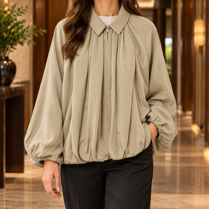 Dorothea-Sage Balloon Jacket
