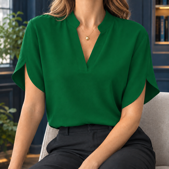 Philippa Split Neck Blouse