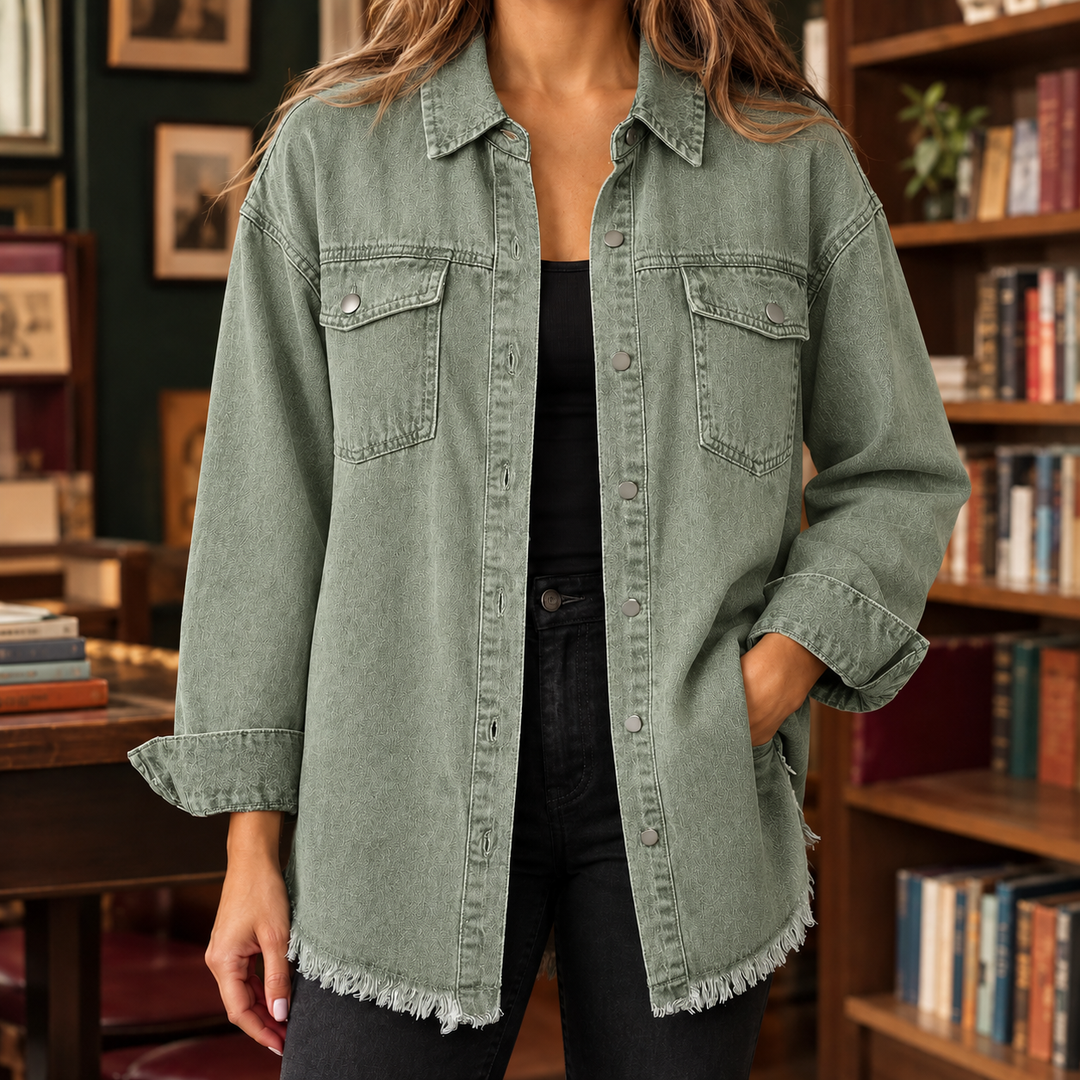 Claudia Frayed Overshirt