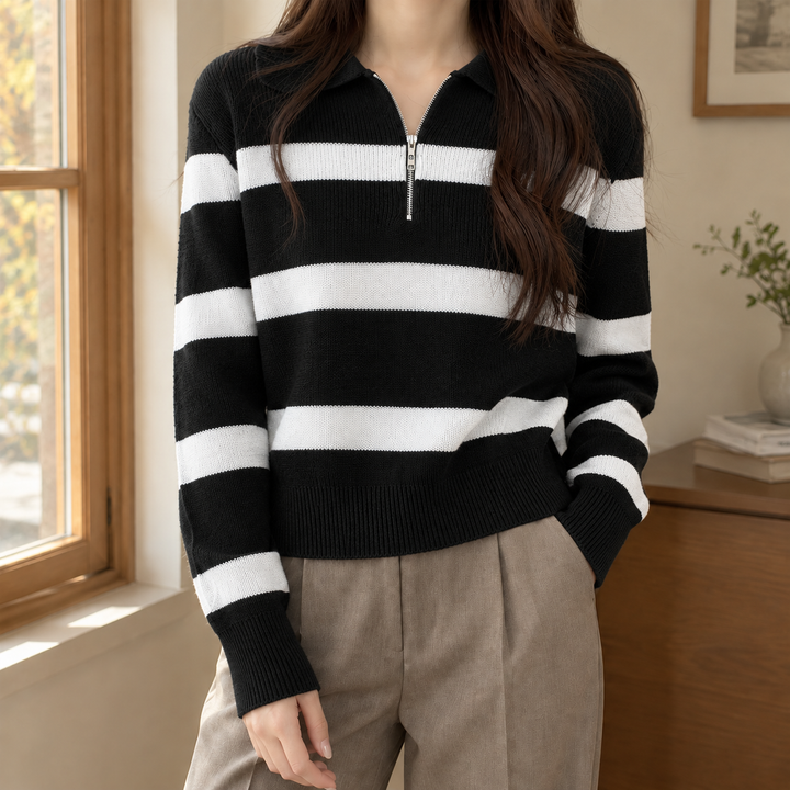 Sofia-Faye Half Zip Sweater