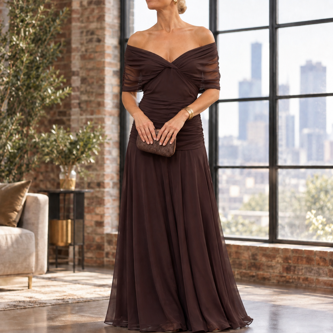 Colette-Louise Draped Maxi Dress