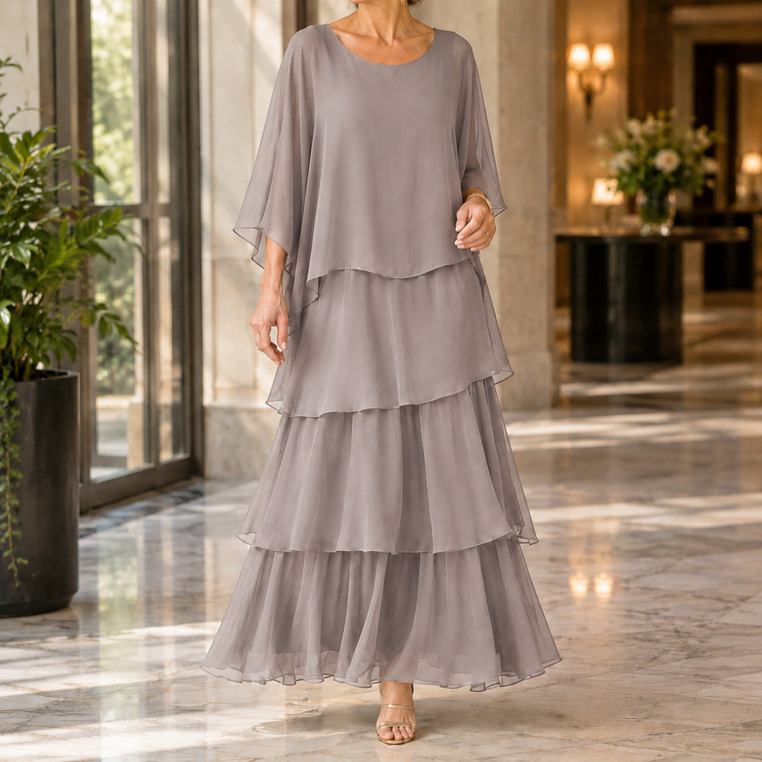 Theodora-Eve Layered Maxi Dress