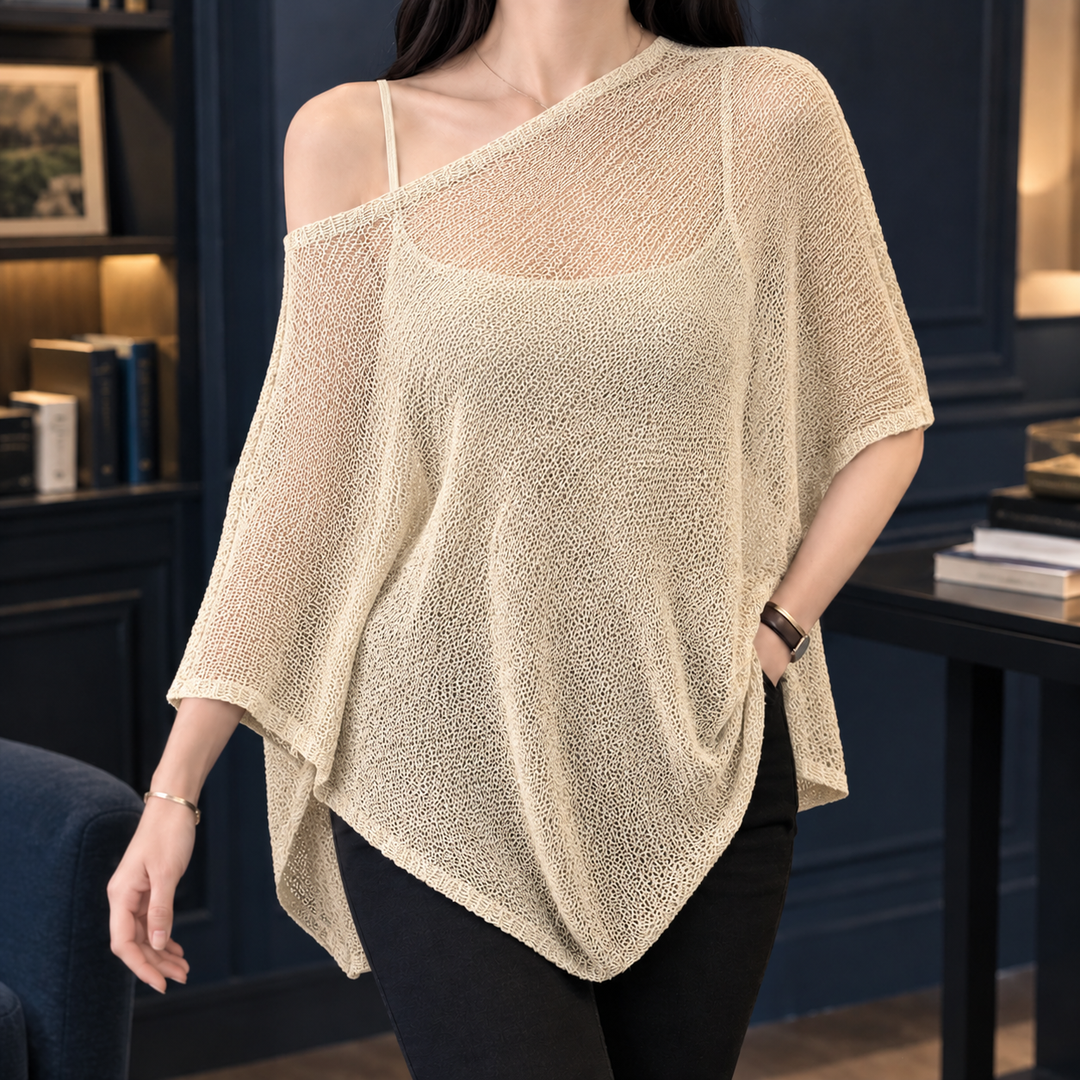 Perpetua Asymmetric Knit Top