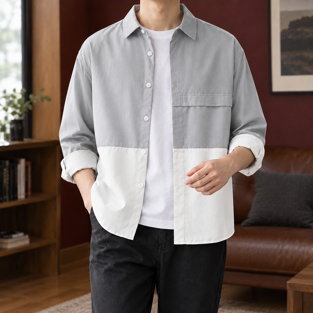 Laurence Color Block Overshirt
