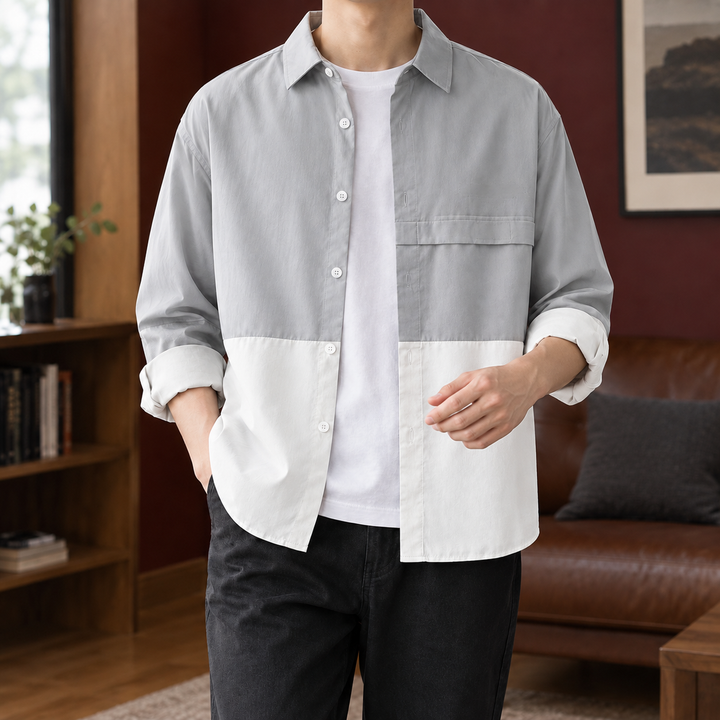 Laurence Color Block Overshirt