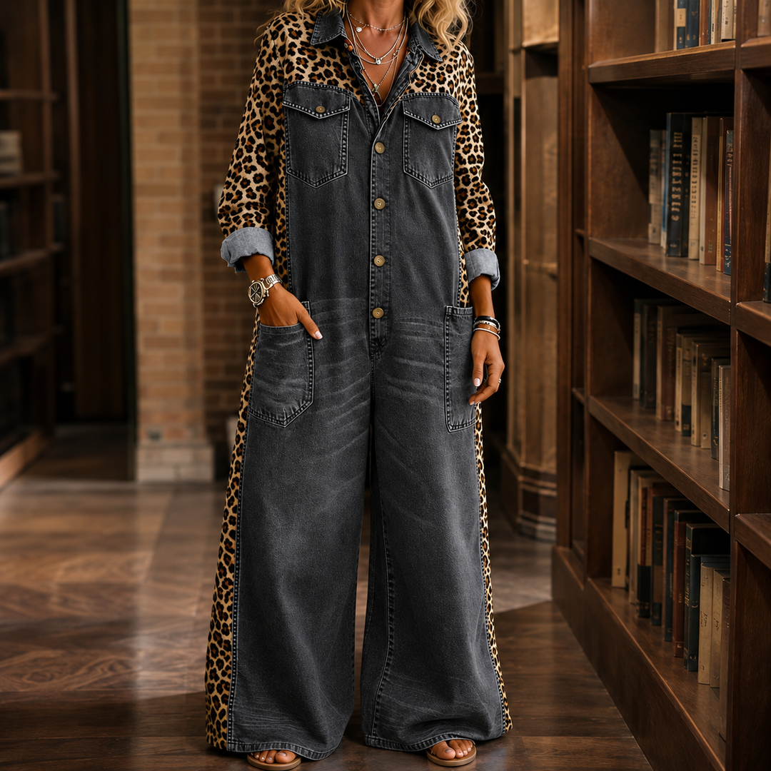 Valeria-Kate Leopard Jumpsuit