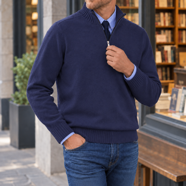 Oliver Quarter Zip Sweater