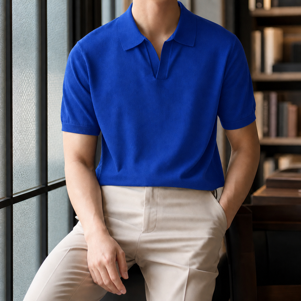 Austin Open Collar Polo