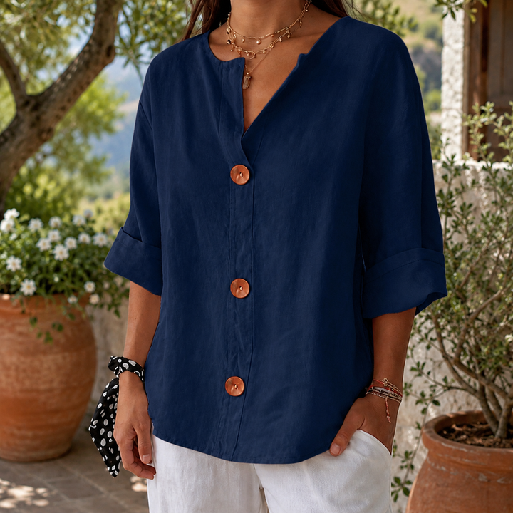 Penelope-Sage Relaxed Blouse