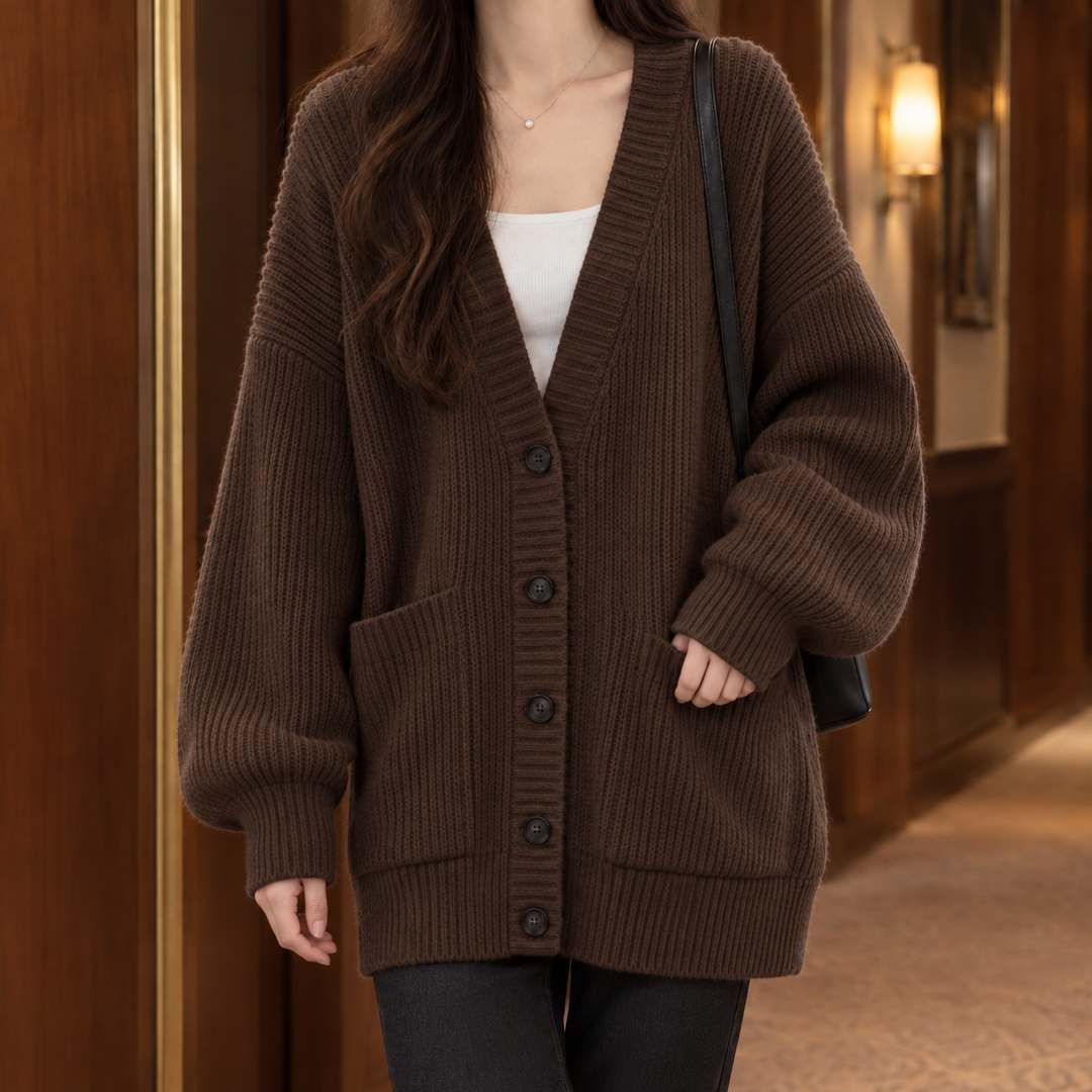 Ines-Faye Ribbed Cardigan