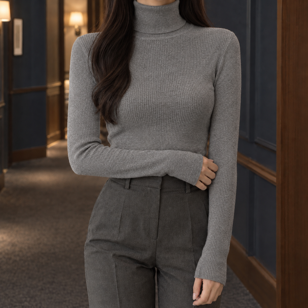 Perpetua-Pearl Ribbed Sweater