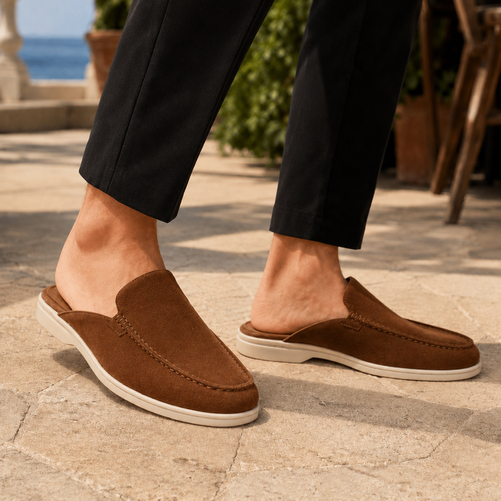 Zorzi Suede Mule Loafers