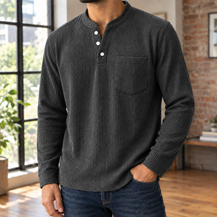 Dorian Ribbed Henley