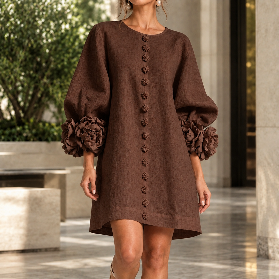 Lucinda Floral Cuff Dress