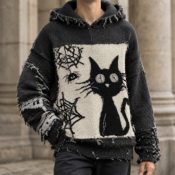 Valentin Cat Graphic Sweater