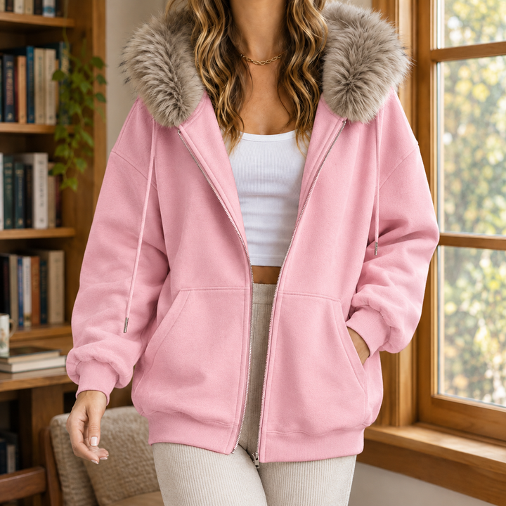 Ardith Fur Trim Hoodie