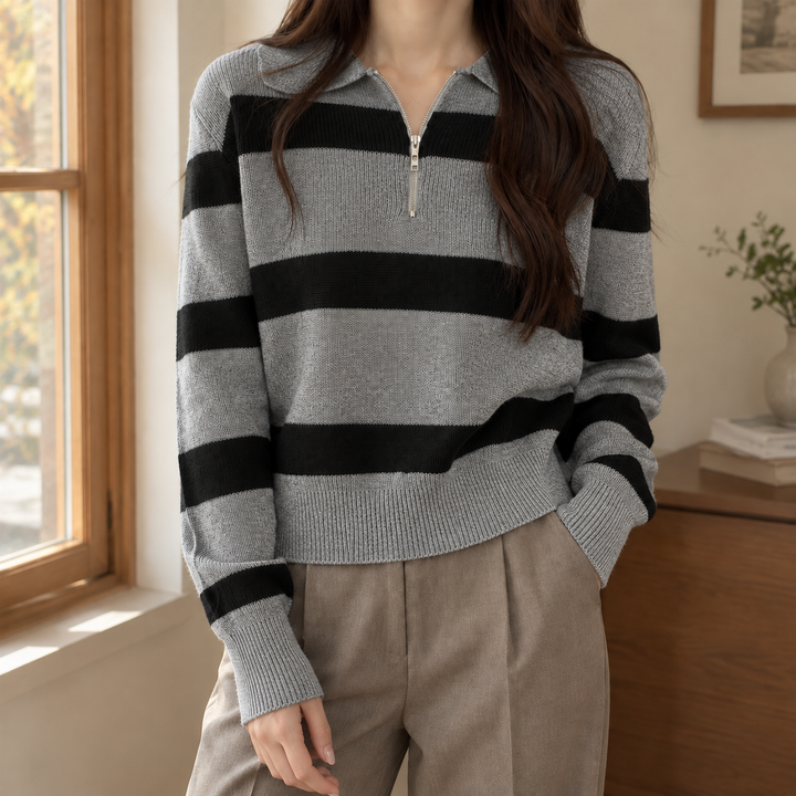 Sofia-Faye Half Zip Sweater