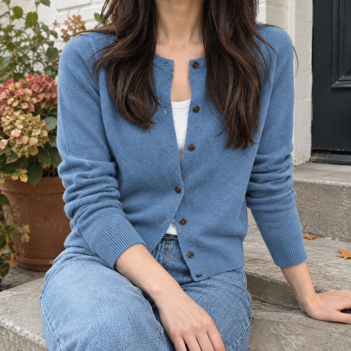 Winona-Grace Round Neck Cardigan