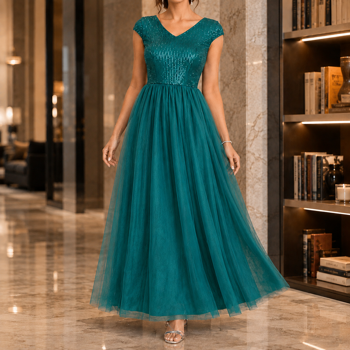 Francesca-Faye Sequin Maxi Dress
