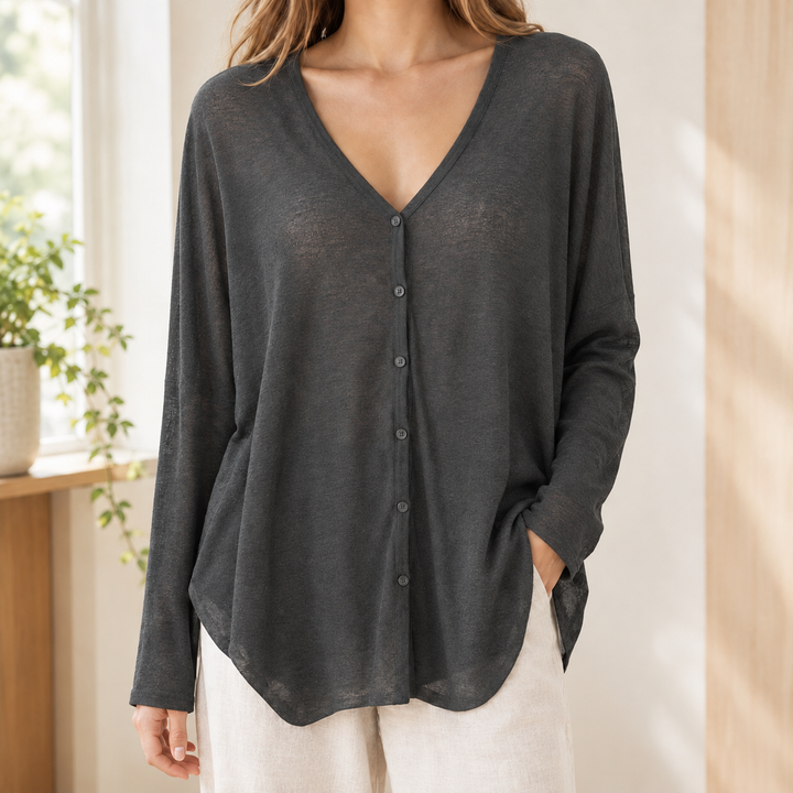 Francesca-Faye Draped Cardigan
