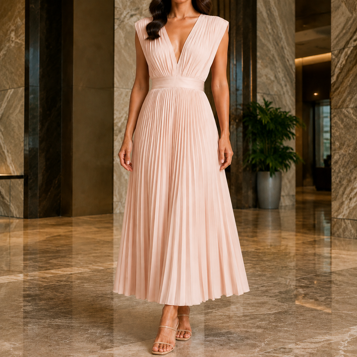 Marisol-Skye Pleated Maxi Dress