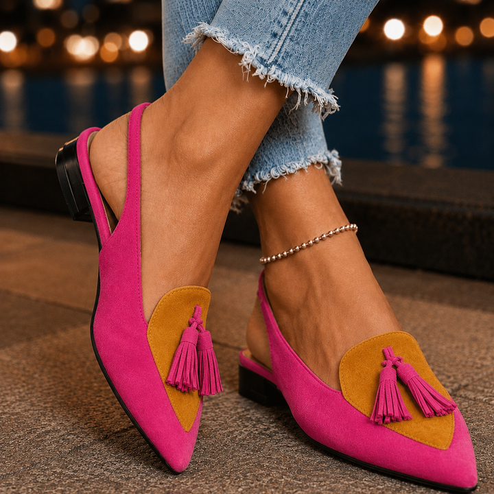 Caruso Tassel Slingbacks