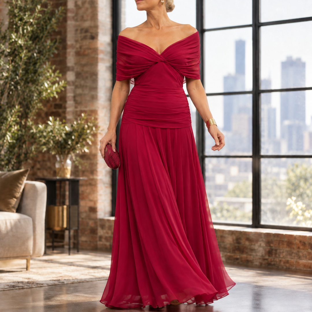 Colette-Louise Draped Maxi Dress