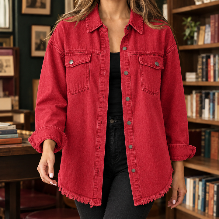 Claudia Frayed Overshirt