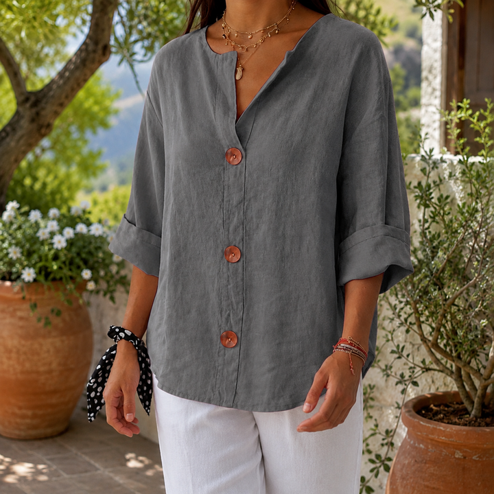 Penelope-Sage Relaxed Blouse