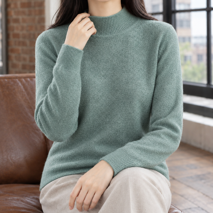 Jocasta Mock Neck Sweater