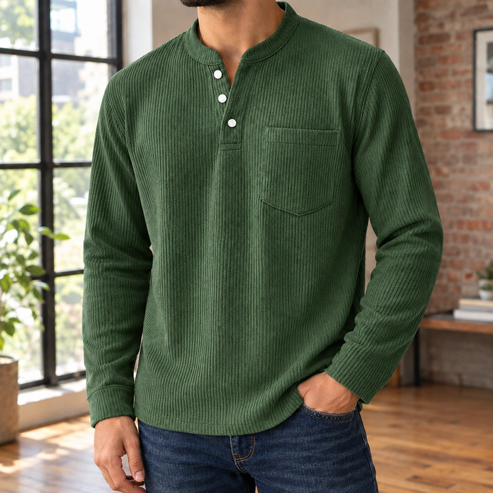 Dorian Ribbed Henley