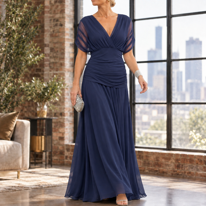 Colette-Louise Draped Maxi Dress